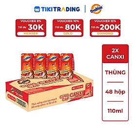 [HSD: 2026-10-23] Thùng 48 hộp thức uống lúa mạch hương vị socola Ovaltine 110ml