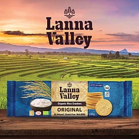 Bánh Gạo Hữu Cơ Lanna Valley (100g) - Vị Truyền Thống, Vị BBQ, Vị Phô Mai, Vị Chua Cay