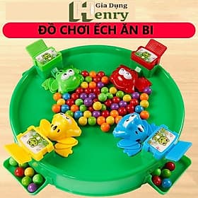 Đồ Chơi Ếch Ăn Bi - Trò Chơi Gia Đình 4 Người Vận Động - Đồ Chơi Trẻ Em Chất Liệu Nhựa ABS An Toàn - HENRYSA